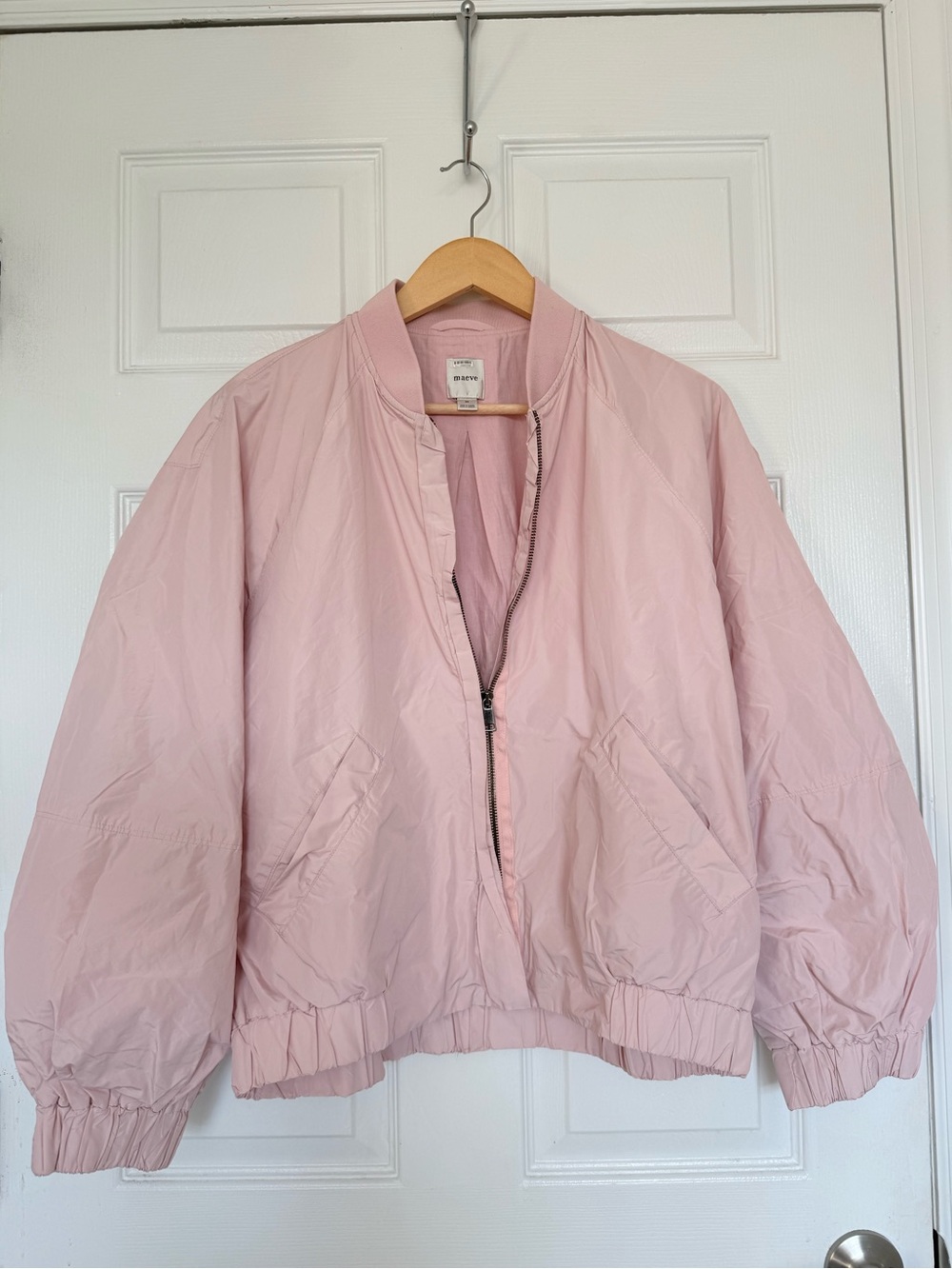 Maeve Light Pink Bomber Jacket - Picture 2 of 3